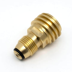 VANCOCO Brass Propane Tank Adapter – POL to QCC1/Type1 Valve Converter, Old-Style LP Tank to Modern Hose/Regulator