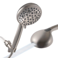 VANCOCO High-Pressure Handheld Shower Head – 9 Spray Modes, 5-Stage Filter, 69" Hose