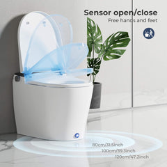 VANCOCO Smart One-Piece Toilet with Built-In Bidet, Heated Seat, Night Light & Warm Water Wash
