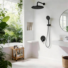 VANCOCO 10" Shower System with Handheld Spray - Matte Black