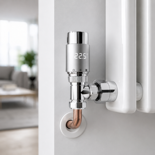 Precision Thermal Control: The Engineering of Chrome Corner TRV and Lockshield Sets