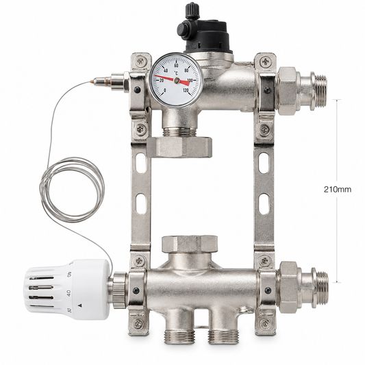 Hydraulische Temperaturregelung: Die Mechanik der CW617N Festwertregelstation (210 mm)