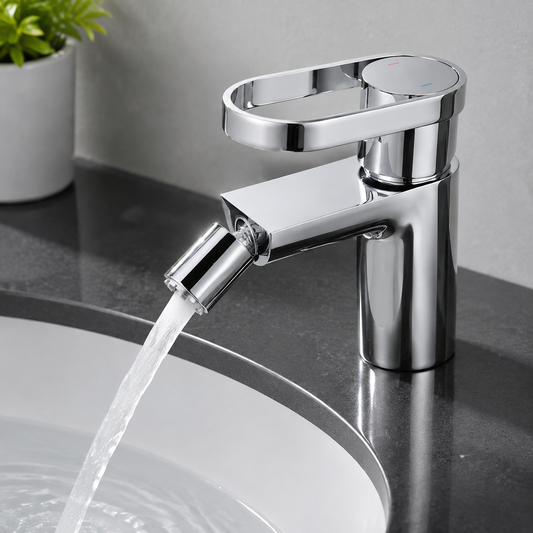 Fluiddynamik und strukturelle Ergonomie: Die Mechanik der VANCOCO 360° Waschtischarmatur
