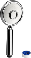 VANCOCO Handdusche Duschkopf 3 Strahlarten Chrom | Mit praktischer Antikalk-Funktion, leichtes Design für maximale Flexibilität und Duschkomfort