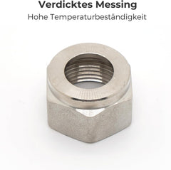 VANCOCO 2 Stk. Klemmringverschraubung 20×2 mm für Heizrohr Fußbodenheizung Hahnblöcke 3/4" Eurokonus