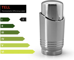 VANCOCO Chrome Thermostat Hahnblock 50mm Eurokonus Heizkörper Set | Ventil-Armaturen Set, Eck- & Durchgangsausführung, Für Heizkörper & Badheizkörper, Eurokonus Anschluss
