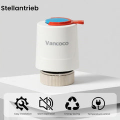 VANCOCO 7Stk.Stellantrieb Fussbodenheizung 230V M30x1,5 NC stromlos geschlossen | Thermischer Stellmotor für Fußbodenheizung & Heizkreisverteiler