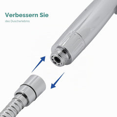 VANCOCO 9 Strahlarten Duschkopf Set mit 5-Schichten Filter Hochdruck Handbrause inklusive Schlauch und Einstellbarer Halterung Wassersparend gegen Hartes