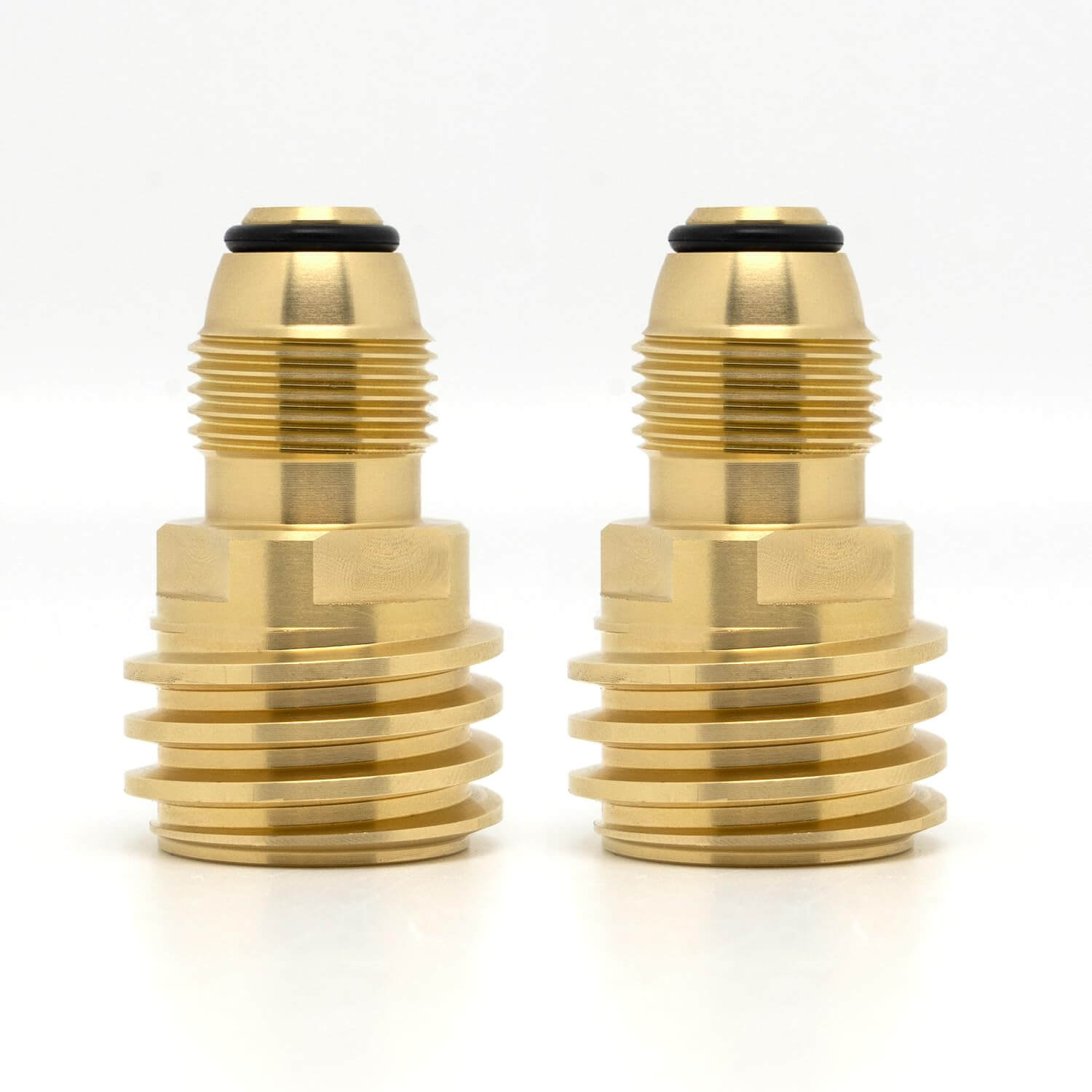 VANCOCO Brass Propane Tank Adapter – POL to QCC1/Type1 Valve Converter, Old-Style LP Tank to Modern Hose/Regulator