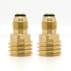 VANCOCO Brass Propane Tank Adapter – POL to QCC1/Type1 Valve Converter, Old-Style LP Tank to Modern Hose/Regulator