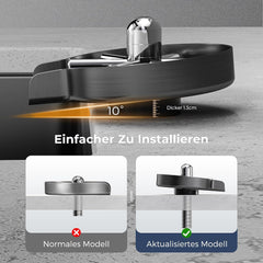 Vancoco G3/8" Automatische Edelstahl Glasspüler für Küchenspülen Tassenreiniger Flaschenwascher für Bar Restaurant Babyflasche Cafés mit 360° Drehbaren Düsen （Grau）