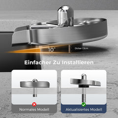 Vancoco G3/8" Automatische Edelstahl Glasspüler für Küchenspülen Tassenreiniger Flaschenwascher für Bar Restaurant Babyflasche Cafés mit 360° Drehbaren Düsen （Gebürsteter Edelstahl）