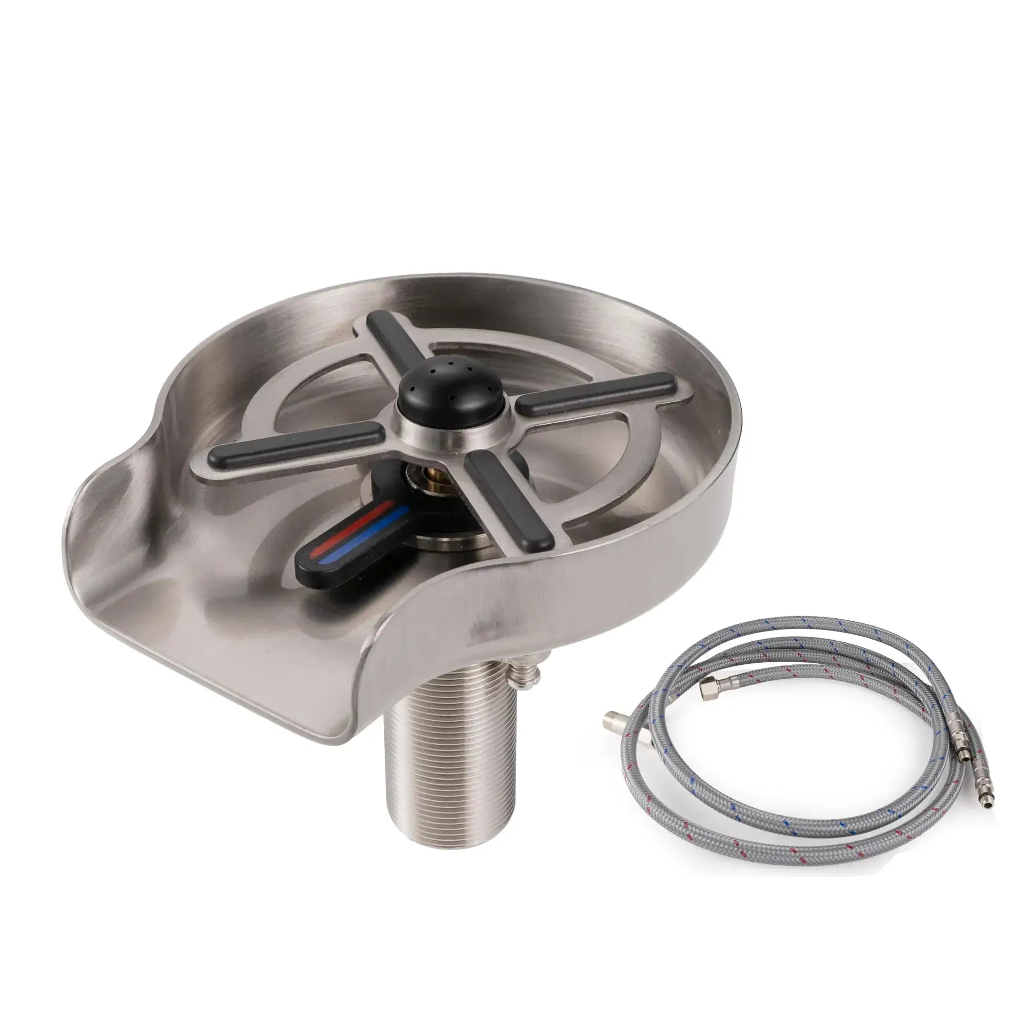 VANCOCO Sink Cup Washer Glass Rinser Hot Cold 304 Stainless Steel