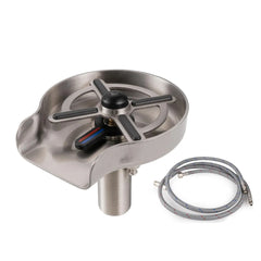 VANCOCO Sink Cup Washer Glass Rinser Hot Cold 304 Stainless Steel