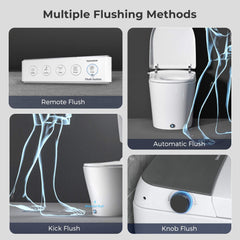 VANCOCO Smart One-Piece Toilet with Built-In Bidet, Heated Seat, Warm Water Wash, Night Light, Auto Flush